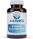 Vitamin B Komplex Stress Relief | All Natural Mood Enhancer och Stress Support Supplement | Stress B Komplex med Herbal Extract Blend Plus Vitamin C, PABA och Choline
