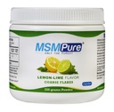 KALA HEALTH MSMPure Lemon Lime smaksatt grov MSM Powder Flakes - Organisk svavel för gemensam flexibilitet, hud utseende och hår och nagelstöd - 8,8 oz, USA Made, Distilled Crystals