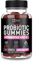 Probiotiska gummies för vuxna och barn (60 greve | 5 miljarder CFU) w/Organic Berry Antioxidanter & Vitamin C för Immune Support och Digestion gummy- Prebiotika och probiotika för kvinnor Gummies