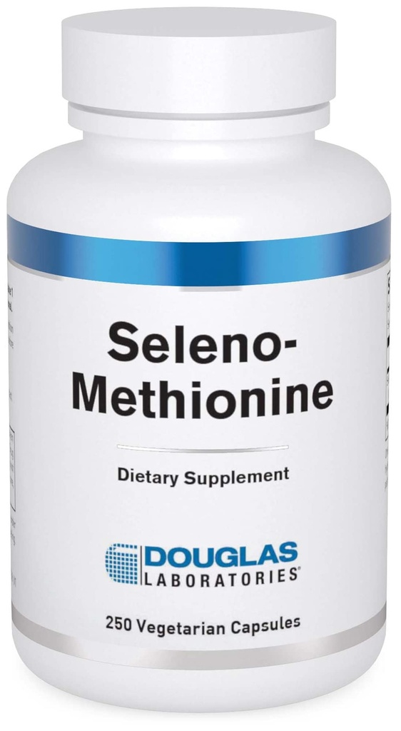 Douglas Laboratories Seleno-Methionine | 200 mcg. Biotillgänglig Selenium | 250 kapslar