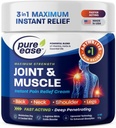 Arthritis Smärta Relief Cream för Back 3 i 1 Maximal Instant Relief 2 OZ - Fast-Acting Muscle Pain Cream Extra Strength Joint & Knee - Kraftfull Formel för Neck Shoulder & Lägre Back
