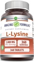 Fantastiska formler L-Lysin 1000 Mg | 360 tabletter | Kosttillskott