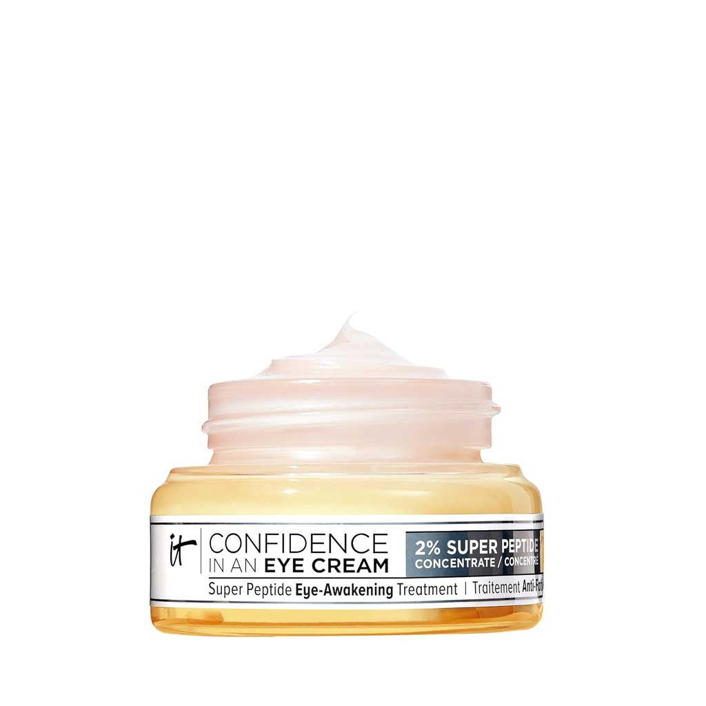 IT Cosmetics Förtroende i en Eye Cream - Anti Aging Peptide Eye Cream för mörka cirklar och rynkor, lätt 48HR Hydration, 2% Super Peptide Concentrate, Smooth & Brighten Undereye, alla hudtyper