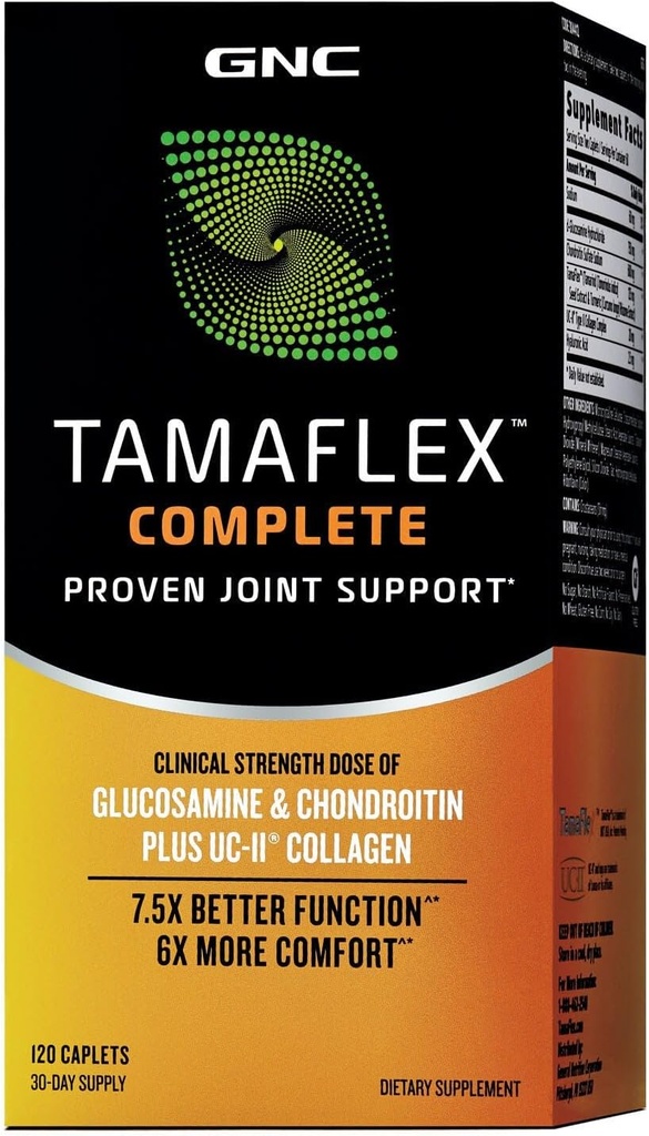 GNC Tamaflex Complete ger gemensamt stöd, 120 Caplets