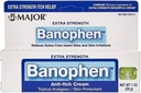 MAJOR Extra Strength Banophen - Anti-Itch Cream - Topical Analgesic Skin Protectant - Hjälper Relieve Itches från Insect Bites och hudirritationer - 1 Oz (1 Pack)