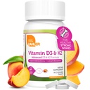 Zahler - Vitamin D3 & K2 Chewable Supplement (90 greve) - Certified Kosher K2 D3 Vitamin 5000 IE Delicious Chew Tablet - Vitamin D & K2 för Calcium Absorption, Ben Density & Immune Support