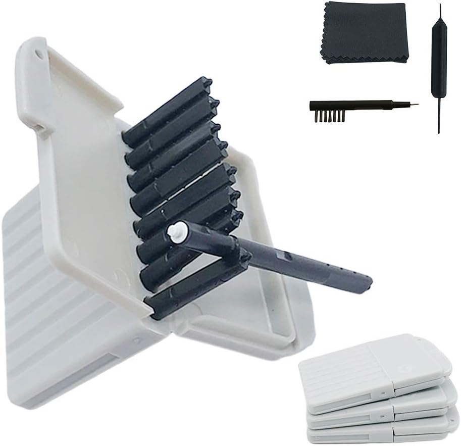 Hearing aid Wax Guards Filters Cerumen Stop Wax Traps for Phonak, Unitron, Widex Hearing aids Cleaner with Cleaning Brush kit Tools and Carry case – 3Packs/24 Filters