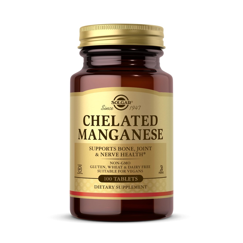 Chelated Manganese Solgar 100 Tabs