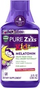 VICKS PURE Zzzs Kidz, flytande melatonin sömnhjälp för barn och barn, hjälper ditt barn att somna naturligt, låg dos melatonin, Berry smaksatt, 8oz