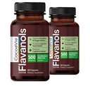 CocoaVia Cardio Health Supplement, 60 Day, 500mg Cocoa Flavanols, Support Heart Health, öka kväveoxid, blodcirkulation, energi, Vegan, mörk choklad, 120 kapslar