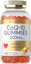 Carlyle CoQ10 200 mg Gummies | 140 greve | Mango Pineapple smak | Vegan, icke-GMO, Gluten fri tillägg
