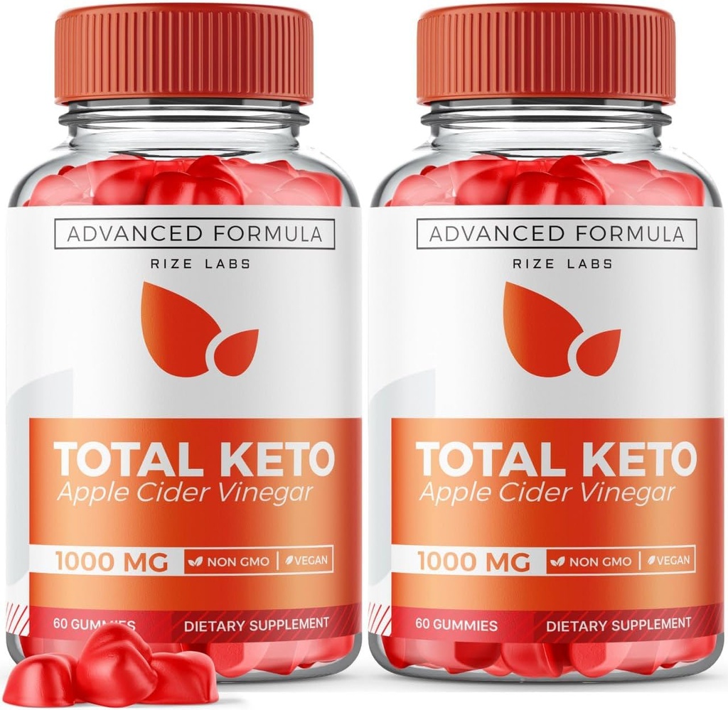 Rize labs (Pack of 2 Total Keto Gummies for Advanced Weight Loss, Supplement to Lose Belly Fat, Maximal Strength Formel, Gomitas Reviews (120 Gummies)