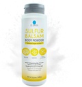 Dr Robaina Sulfur Balsam Body Powder - Triple Action Powder för Itchy Skin, Moisture Control och Odor Relief - Lämplig för känslig hud med eksem och psoriasis - Tillverkad i USA