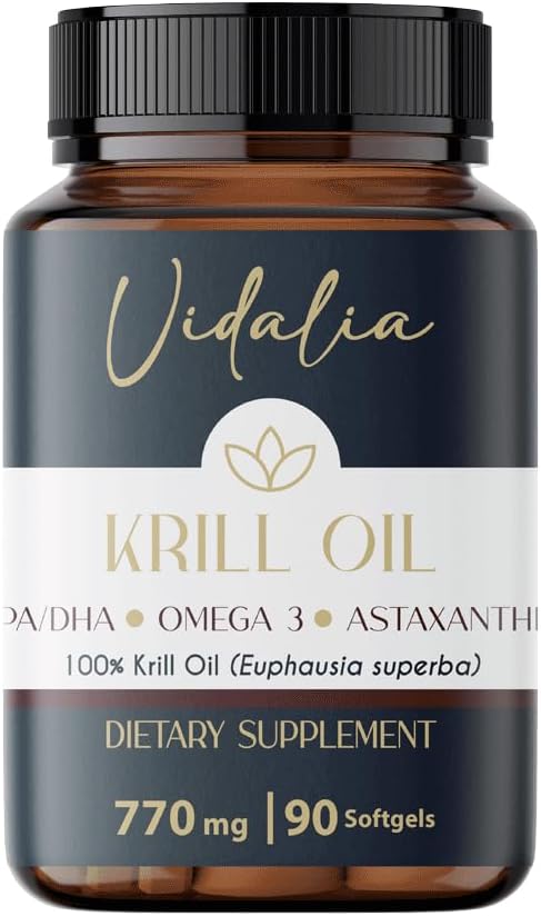 Vidalia ger en potent källa av Omega-3 härrör från Antarctic Krill Oil, högt innehåll av PHOSPHOLIPIDS, Choline och ASTAXANTHIN, som erbjuder Superior biotillgänglighet. Gratis tunga metaller.