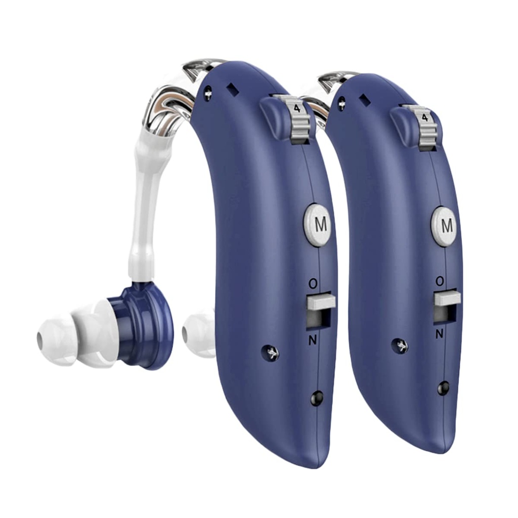 DELLONA High-Performance Hearing Aids for Seniors Severe Hearing Loss, Rechargeable with Noise Cancelling (Pair), 4 Modes - Comfort Design Ear Hearing Aid, PSAP