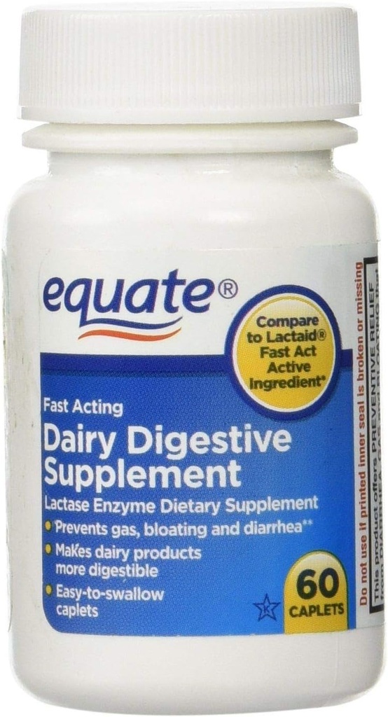 Lika snabb åtgärd Dairy Digestive Supplement, 60ct