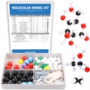 Swpeet 125 Pcs Molecular Model Kit för oorganisk och organisk molekylär modelllärare och 16 år och över studentkit - 54 Atoms & 70 Links & 1 Short Link Remover Tool - Science Toys