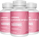 Liposomal Glutathione Softgels 1500MG, Reduced Glutathione Supplement med vitamin C, Bättre Absorption, icke-GMO Kraftfull Antioxidant för hälsosam åldrande, Detox, Immune Health, 180 Softgels