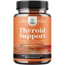 Herbal Thyroid Support Komplex - Potent Kelp Iodine Supplement med L Tyrosine, Bladderwrack, Selenium & Pure Ashwagandha för hormonbalans - Mood & Energy Dietary Pills - 120 Halal Capsules