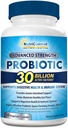 30 miljarder probiotika tillskott | 10 Sällsynta vetenskapligt validerade stammar av Bacillus subtilis & Bacillus koagulans prebiotiska stöd Optimal immun & Digestive Health (1 Daily)