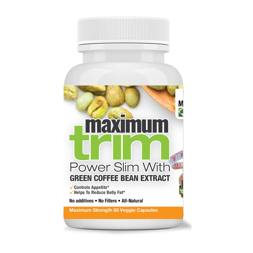 Maximal Slim Mest Effektiv Formulering MaximumTrim Garcinia CAMBOGIA med grönt kaffe Bean Extract All Natural Weight Loss, Appetite Suppressant & Fat Burner - Månadsförsörjning