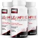 Force Factor LeanFire med Next-Gen SLIMVANCE, avancerade energipiller med B-vitaminer och koffein för att öka metabolism, förbättra fokus och förbättra träning och fitnessprestanda, 60 greve (Pack of 3)