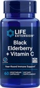 Life Extension Black Elderberry + Vitamin C, Everyday Immune Support från Elderberry & Vitamin C, Gluten Free, Non-GMO, Vegetarian, 60 Capsules