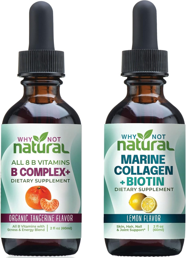 Varför inte naturlig vitamin B-komplex flytande droppar och marin flytande Collagen för hår, hud och naglar
