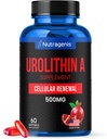 Urolithin A Supplement 500mg - 60 Softgel - Avancerad cellulär förnyelse och vitalitet - Mitoceutical för att förbättra muskelstyrka - Gjord i USA