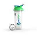 BioTRUST BlenderBottle Classic Shaker Bottle, 28-Ounce med slinga, Clear / Gröna