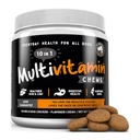 Finest for Pets Multivitamin Dog Supplement - 10 in 1 med Omega Fish Oil & Glucosamine för förbättrad gemensam & hudstöd, Gut, Digestion & Immune Everyday Health (120 Chewable Treats)