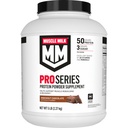 Muscle Milk Pro Series Protein Powder Supplement, Knockout Chocolate, 5 pund, 28 portioner, 50g Protein, 3g Sugar, 20 vitaminer och mineraler, NSF Certified for Sport, Workout Recovery