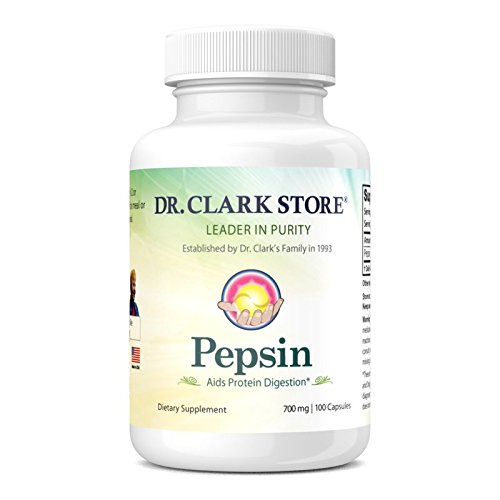 Dr Clark Pepsin Supplement, 700mg, 100 Gelatin Capsules
