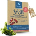 Testa Omega 3 Vegan Krill Supplement-1000mg Softgels, 2 gånger mer Omega-3, DHA, EPA, Astaxanthin, Fosfolipider - Hjärta, Hjärna, Öga, Gemensamt stöd - Inte från fisk, Alger Källa - 60 Softgels