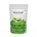 Aloe Vera Gel Powder 200x av mi Nature | Natural and Pure | Aloe Barbadensis | 100g (3.5oz) | Mycket koncentrerad (200x) | Digestive Support | Lämplig för kosmetiska formuleringar