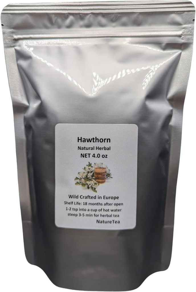 Hawthorn - Crataegus laevigata Loose Leaf & Flower C/S från 100% natur (8 oz)