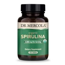Dr Mercola Organic Spirulina - 2000 mg - USDA Organic - Stöder normal avgiftning & immunhälsa - Hel mat Superfood - Non-GMO, Gluten-Free & Soy-Free - 120 tabletter
