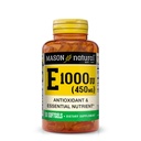 MASON NATURAL Vitamin E 450 mg (1 000 IE) - Antioxidant och essentiellt näringsämne, hälsosamt immunsystem, hud och ögon, hel kroppstillskott, 50 Softgels