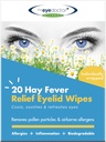 Eye Doctor Hay Fever Relief Eyelid Wipes - 20x Single Use Eye Wipes for Allergy & Hayfever - Inflammation, Watery Itchy Eyes, Headaches & Migraines - Cooling Soothing Relief