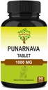 Punarnava tabletter 90 tabletter, 1000 mg | 45 dagars leverans | Herbal tabletter | Herbal kosttillskott | Vegan | Boerhaavia diffusa | från Indien