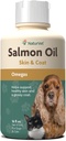 NaturVet Salmon Oil Skin Supplement för hundar och katter - Inkluderar Omega-3, 6 fettsyror - För Hälsosam hud, glansiga Coats - Dog Coat Supplement, Cat Skin Supplement - 16 Oz.