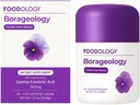FOODOLOGY Boraology (60 Softgels, 30 Days) - Pure Borage Oil, GLA 240 mg med vitamin E & D3. Plantbaserad Omega 6 Fatty Acid Supplement för premenstruellt obehag, hälsosam hud och hormonbalans.
