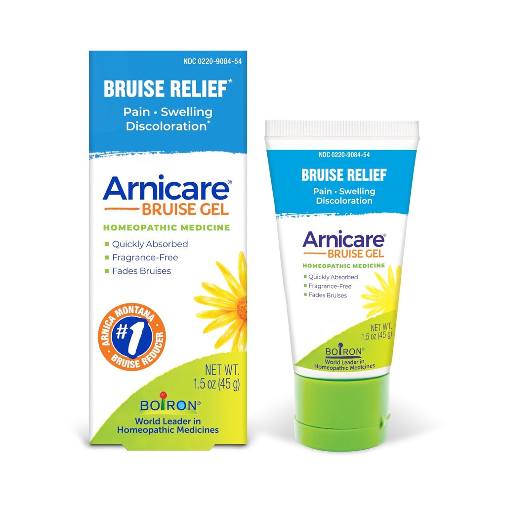 Boiron Arnicare Bruise Gel for Relief of Pain, Inflammation or Swelling, Soreness, and Discoloration - Non-greasy and Fragrance-Free - 1.5 oz