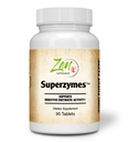 Zen Supplements - Superzymes Superzymes Multi-Enzyme Formel som innehåller Pepsin, Bromelain, Papain, Pancreatin och Betaine HCL 90-Tabs