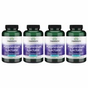 Swanson Magnesium Laktat - Mineral Supplement främjar muskel- och benhälsostöd - Laktosfri Laktat Mineral Form för Gentle Absorption - (120 kapslar, 84mg Varje) 4 Pack