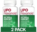 Lipo-Flavonoid Balance Support för Vertigo & Dizziness Relief - Clinically-Tested Formel med Ginkgo Biloba & Vitamin D & B Complex - Inre Ear Health & Balance Support - 30-Count - 2-Pack