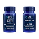 Life Extension Super Ubiquinol CoQ10 med förbättrad Mitochondrial Support & Vitamin D3 125 mcg (5000 IE), Bone Health