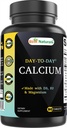Bästa Naturals Calcium med D3 K2 Magnesium 90 tabletter - Tillverkad med Digestive Enzyme, Probiotika, Omega Blend