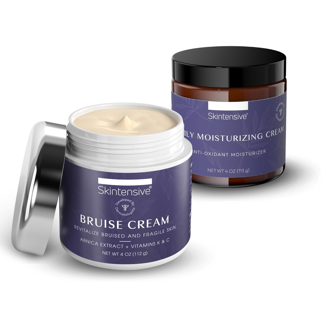 SKINTENSIVE Hydrating Cream Bundle - Moisturizing Care for Dry, Delicate Skin - Daglig användning för ansikte, händer och kropp - (4oz varje)