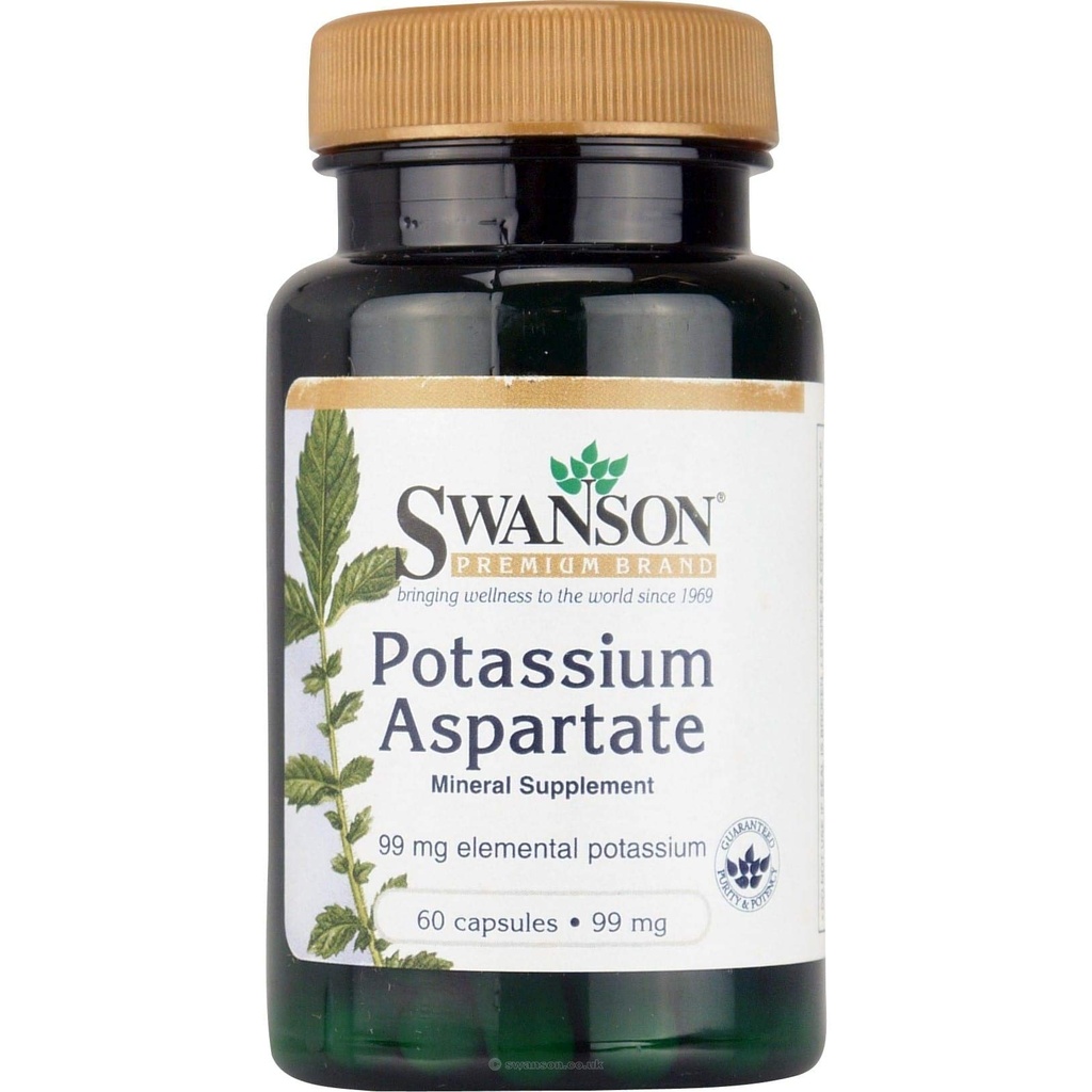 Swanson Potassium Aspartate 99 Milligram 60 kapslar